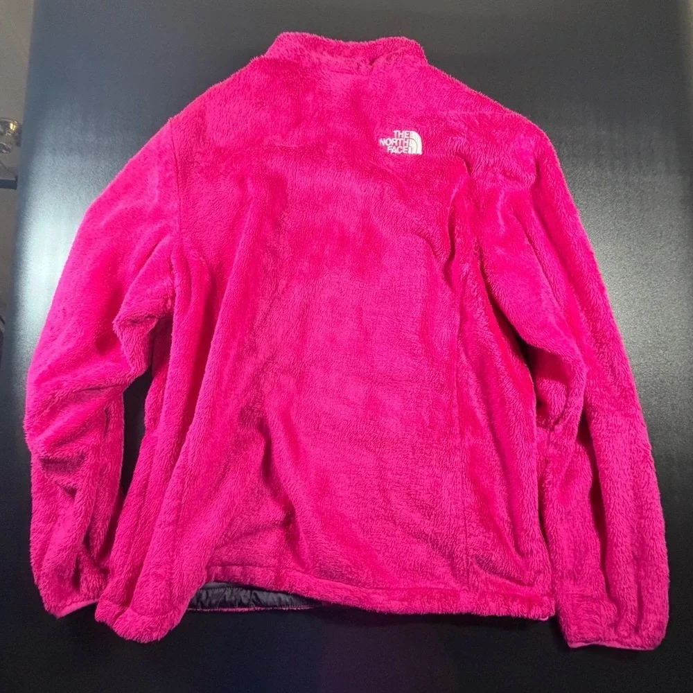 The North Face Osito Fleece Jacket Womens Large Pink Full Zip Soft Warm K7